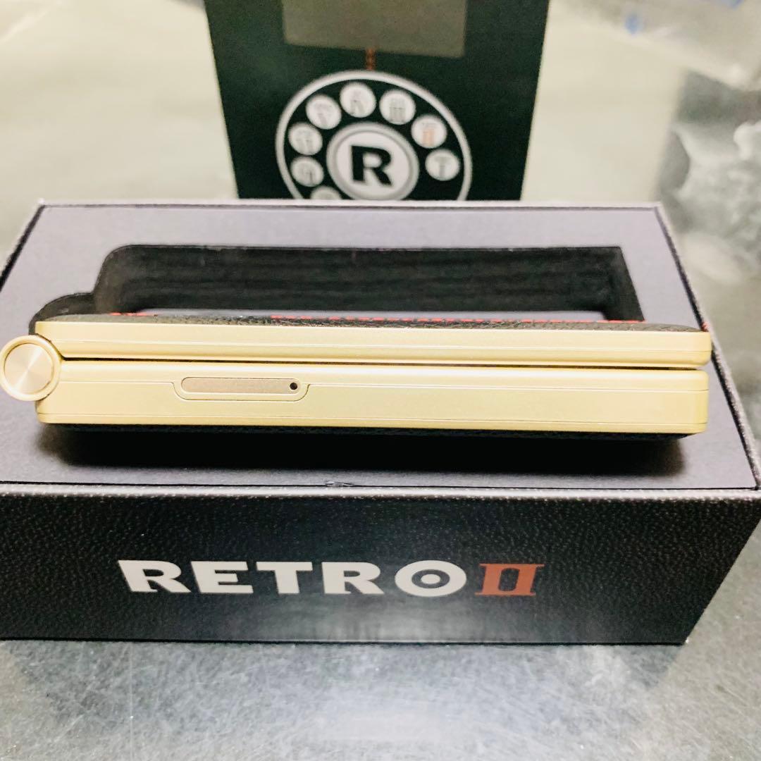 Mode1 ガラケー 型 SIMフリー RetroII レザー調 ブラック