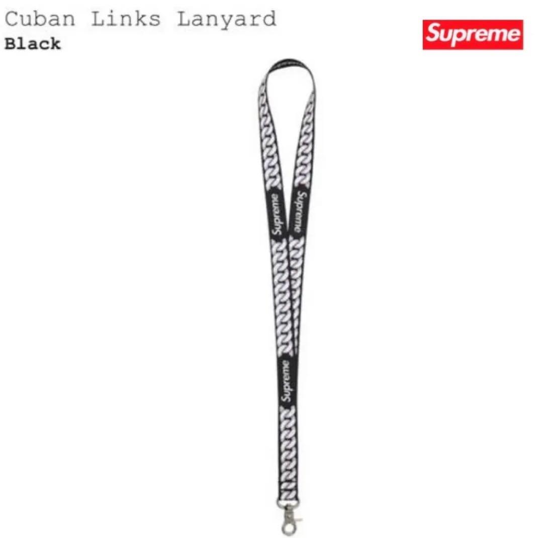 Supreme Cuban Links Lanyard ブラック