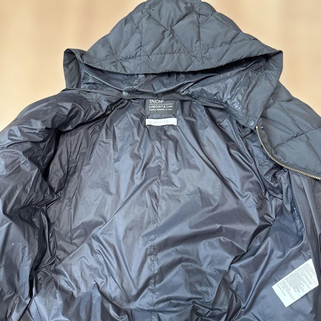 TAION UNFILO コラボ ブラック キルティングダウンジャケット L