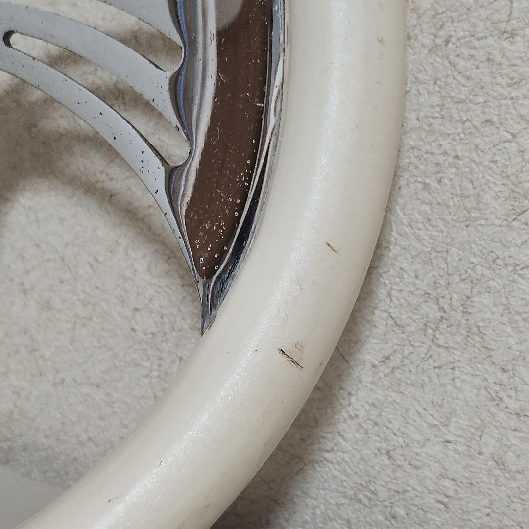 【ビレット ステアリング ハンドル】ホワイト