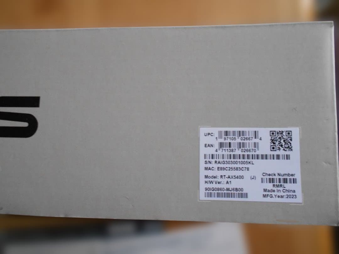 ＡＳＵＳ　ＬＡＮ(Ｗｉ-Ｆｉ)ルーター　ＲＴＡＸ-５４００