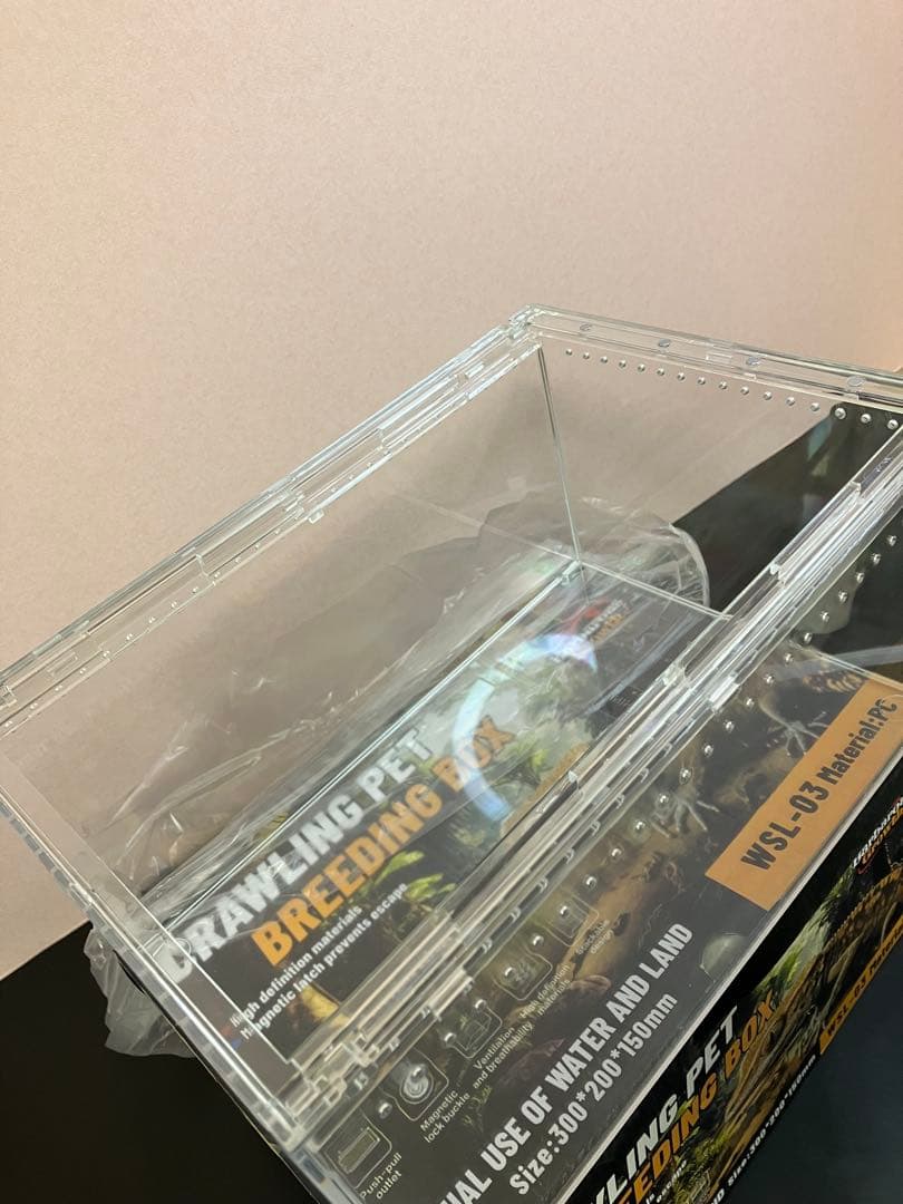 【5box】30×20×15 レプタイルボックス同等　マグネット アクリル
