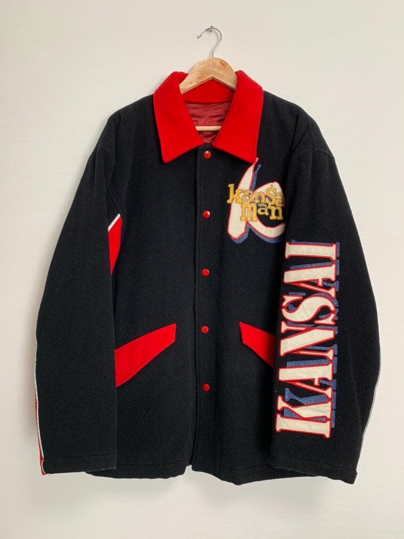 [90s KANSAI MAN] ウールスタジャン ジャケット M3 ブラック