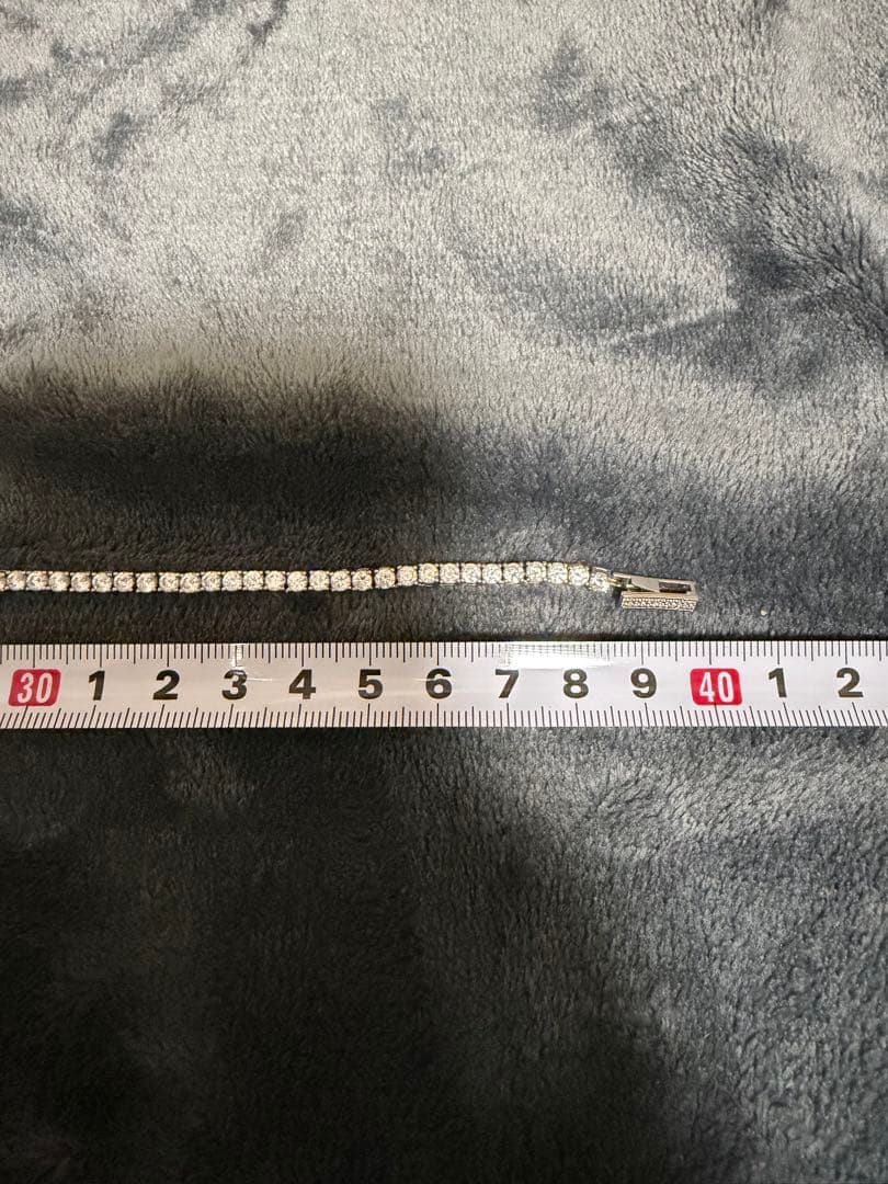 アヴァランチ S925 シルバー　テニスチェーン　 40cm 幅3mm