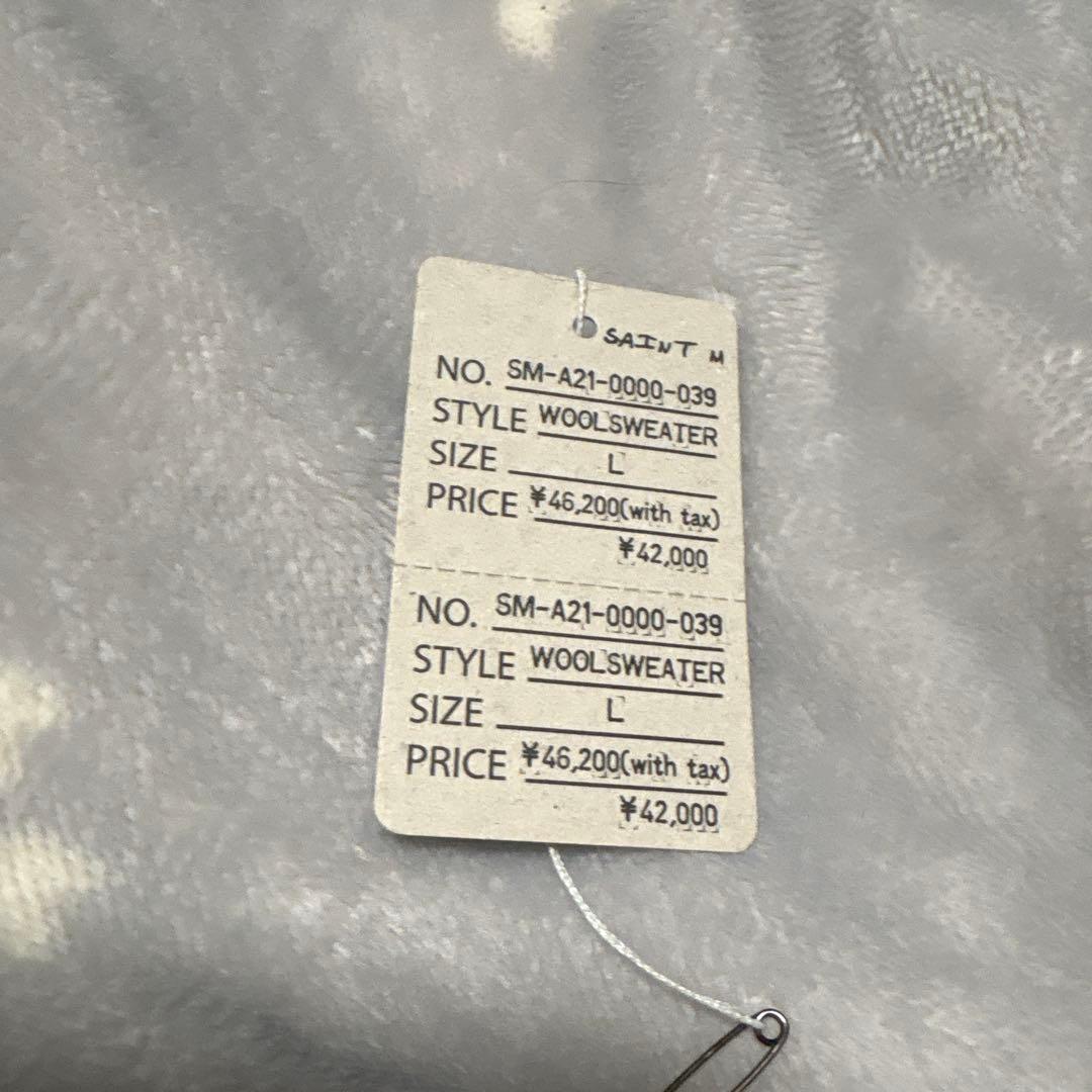 トップス SAINT Mxxxxxx SIN WOOL KNIT SWEATER