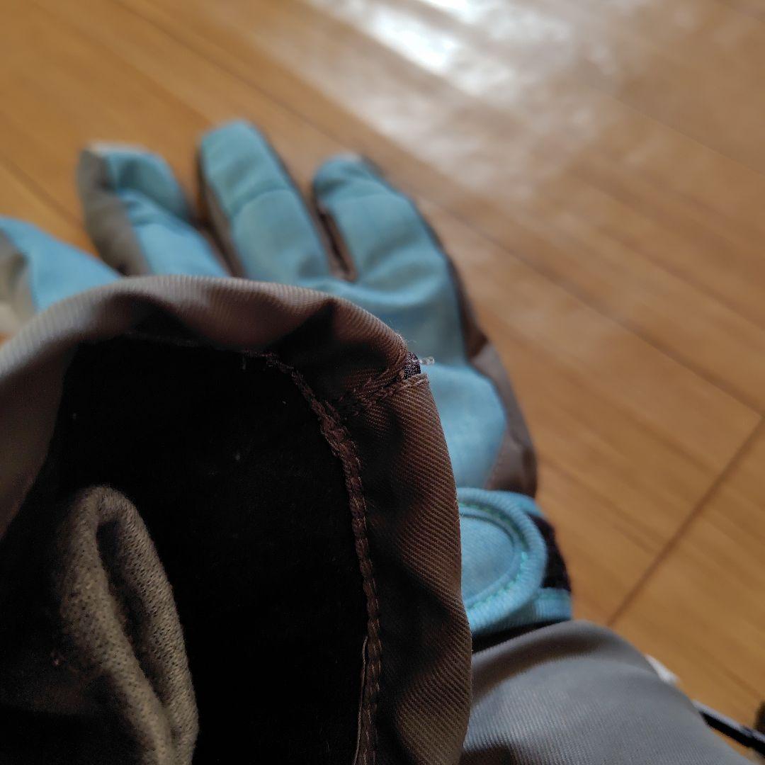 ICEPARDAL スキーウェア　上下セット 黒 水色 手袋付き