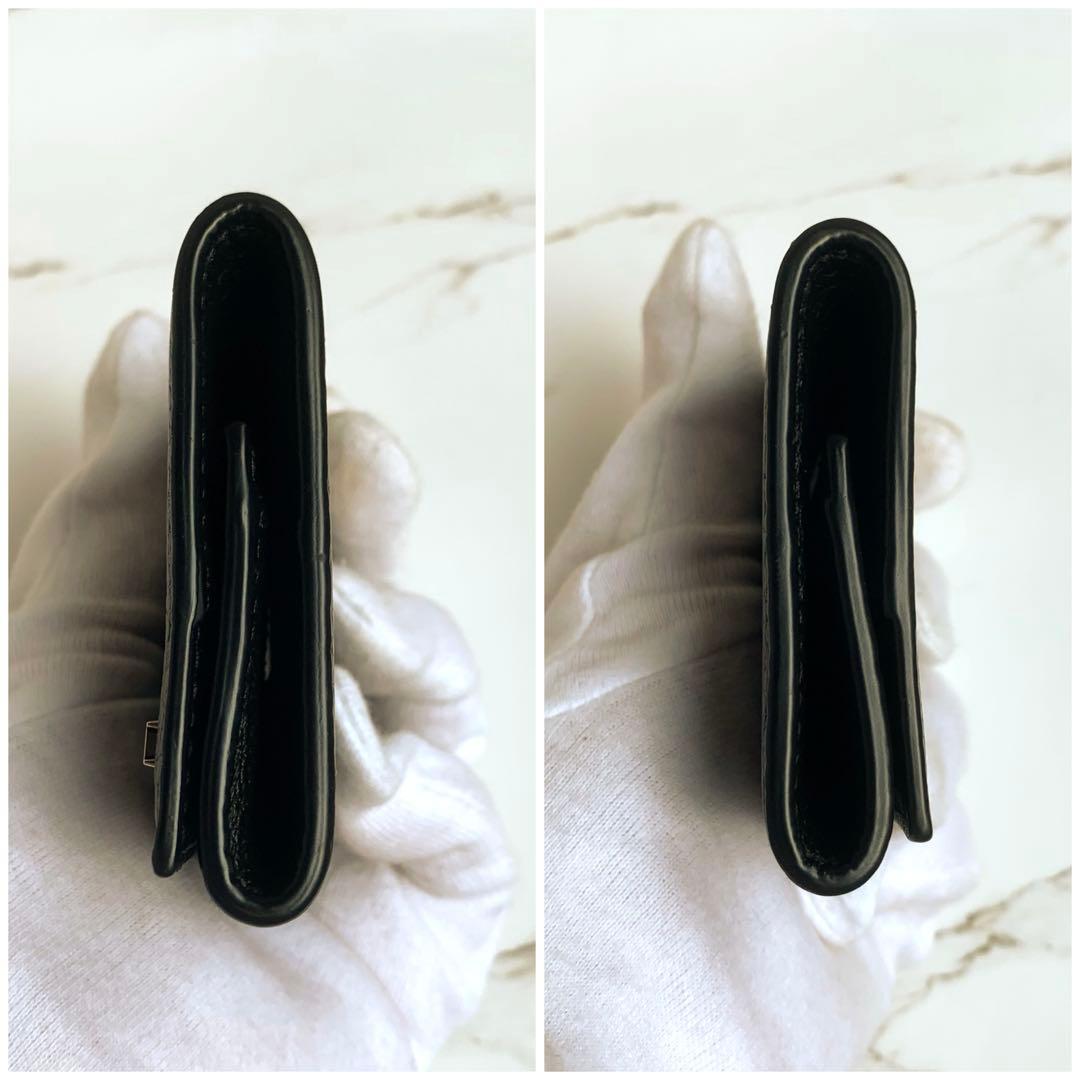 【現行品】極美品 グッチ GUCCI ロゴ ケース 小銭入れ ブラック