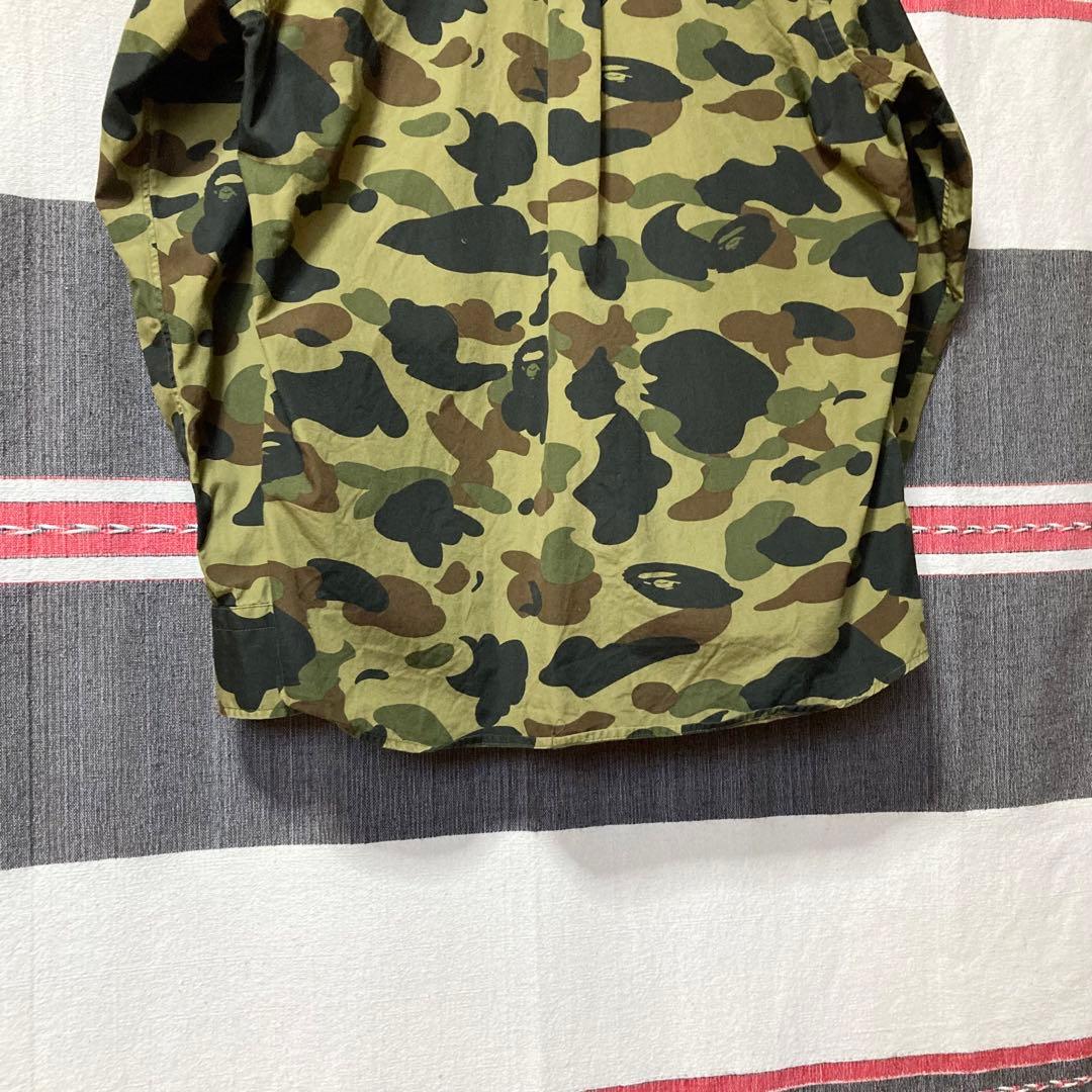 A BATHING APE 初期エイプカモ サイドブランドロゴBDシャツ人気希少