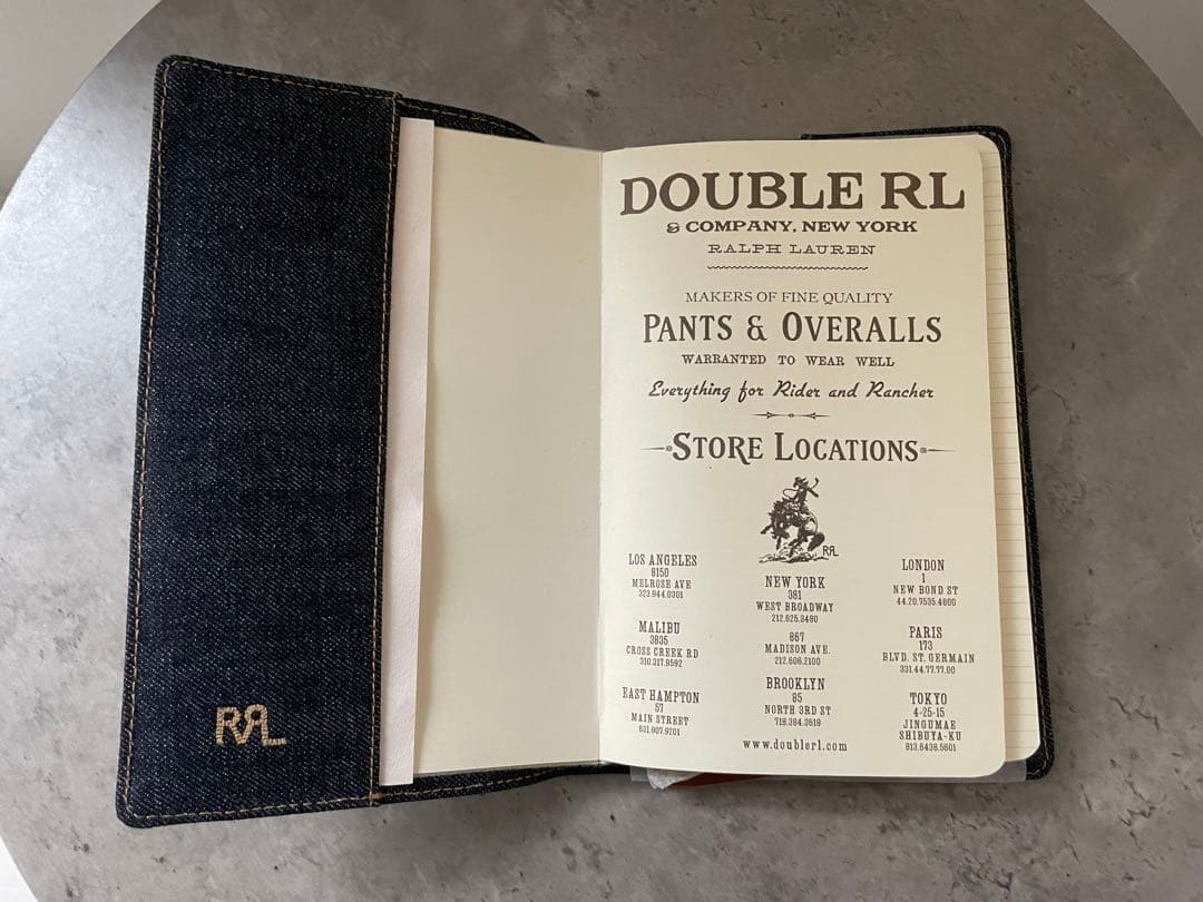 RRL デニムカバー ノート