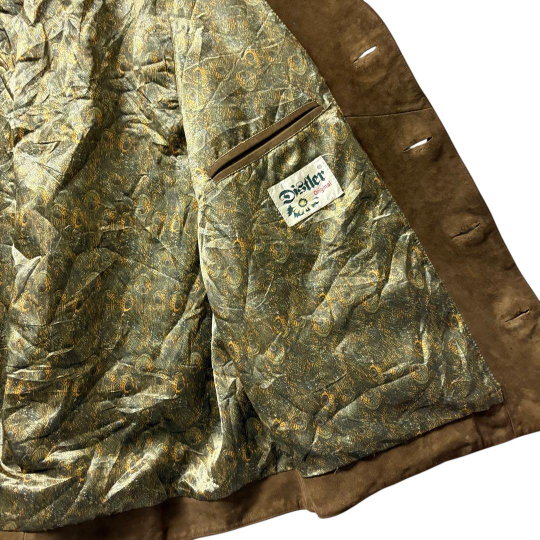 Sunagawa【希少】90sユーロ古着スエードレザーベストアラベスク刺繍