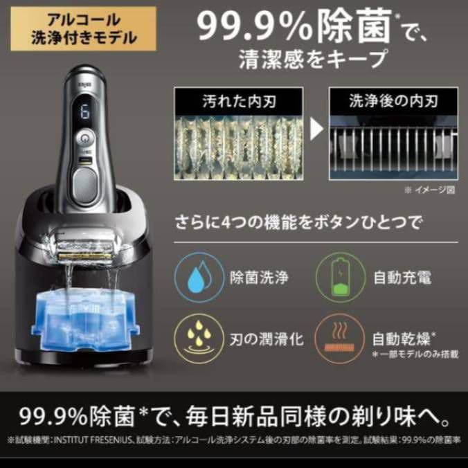 ブラウン最高峰S9 Pro 9450cc 風呂場剃り可能(防水) 新品未使用❣️