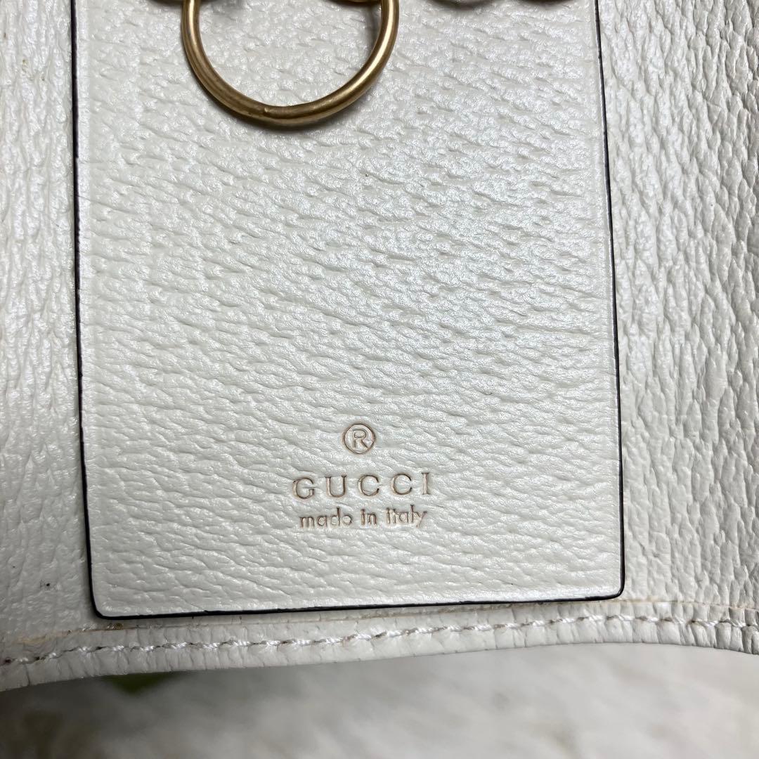 【未使用】 GUCCI オフィディア キーケース GGマーモント 季節カラー