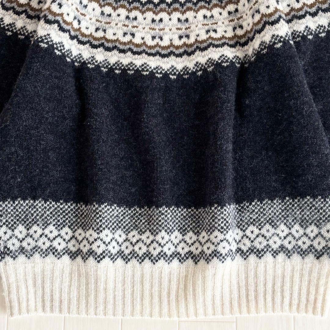 【美品】TOMORROWLAND ウールジャカード クルーネックプルオーバー