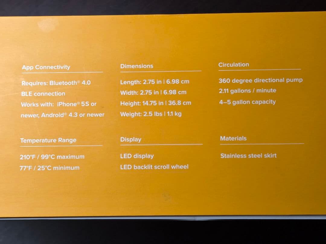 【美品】アノーバ Anova 低温調理器 800W Wi-Fi