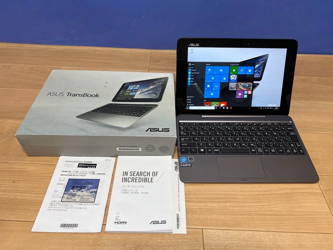 ASUSトランブックT100HA 10.1インチ ノートPC 本体 動作品未使用