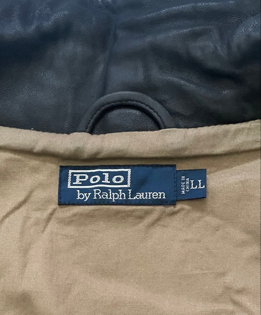 Polo by Ralph Lauren レザージャケット　LL ブラック