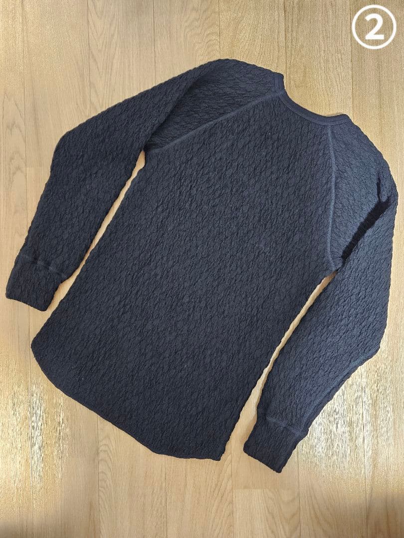 【ひだまり】エベレスト　紳士用　長袖　ブラック　M　2枚セット