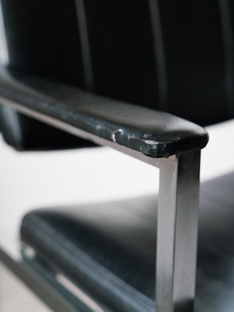 70-80's vintage オフィスチェア レザー ミッドセンチュリー 昭和