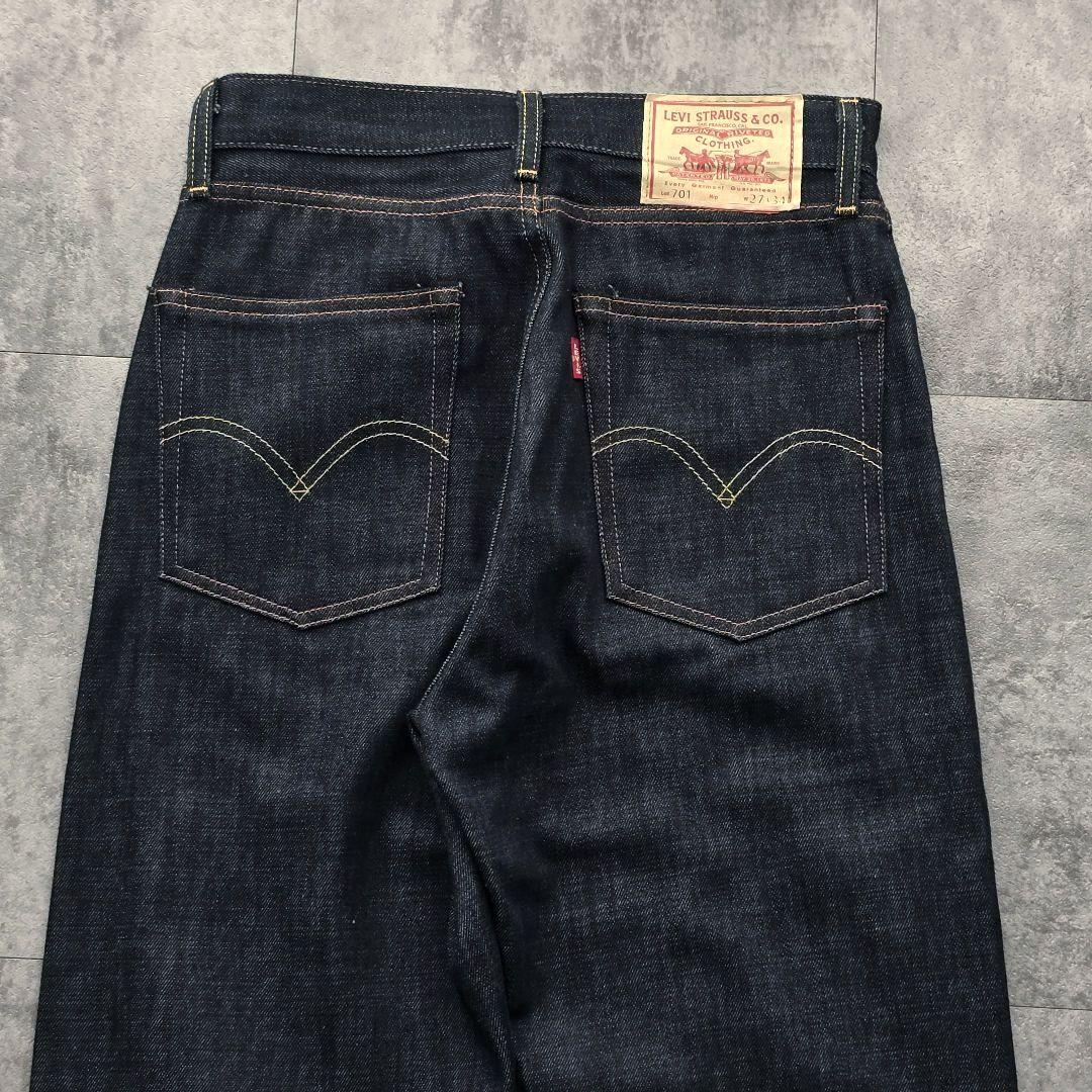 Levi’s 701 W27 ハイウエスト デニム セルビッジ 美品 レディース