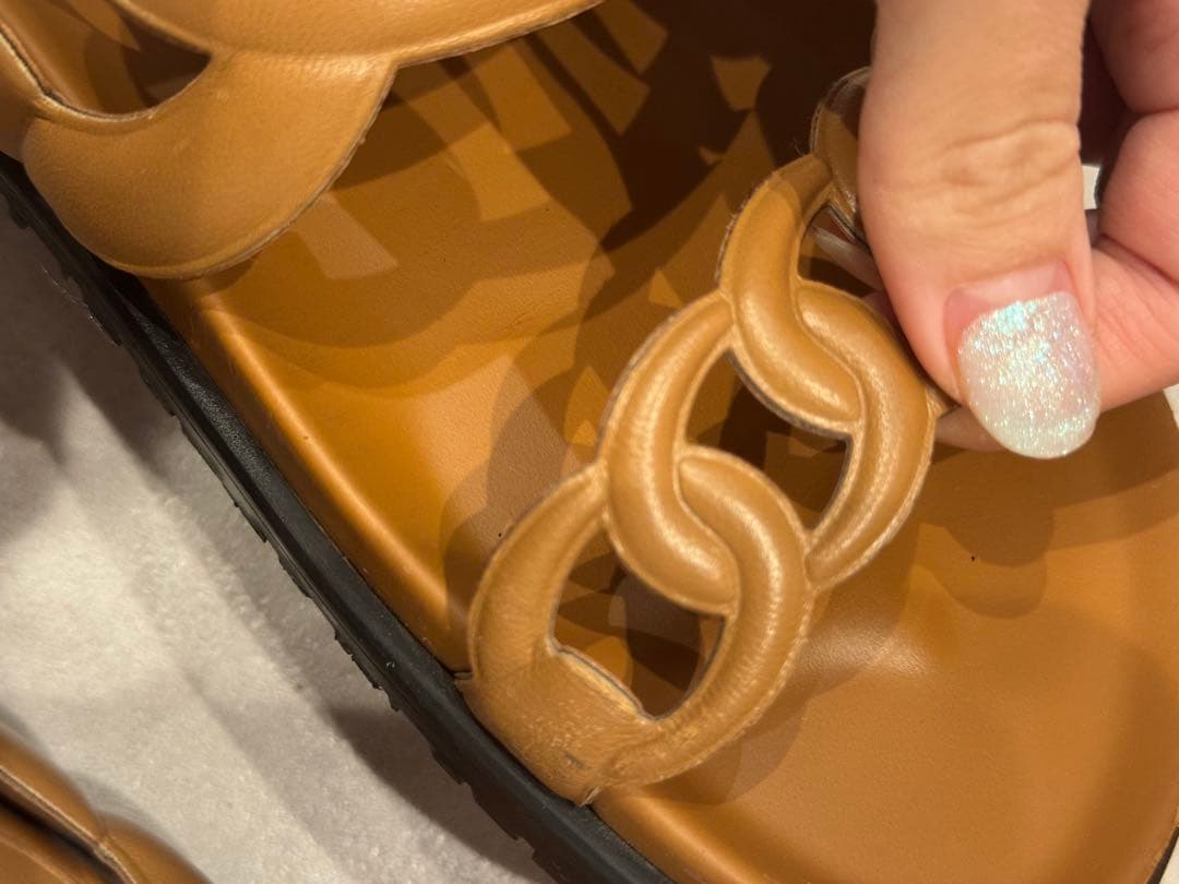 HERMES サンダル エクストラ キャメル