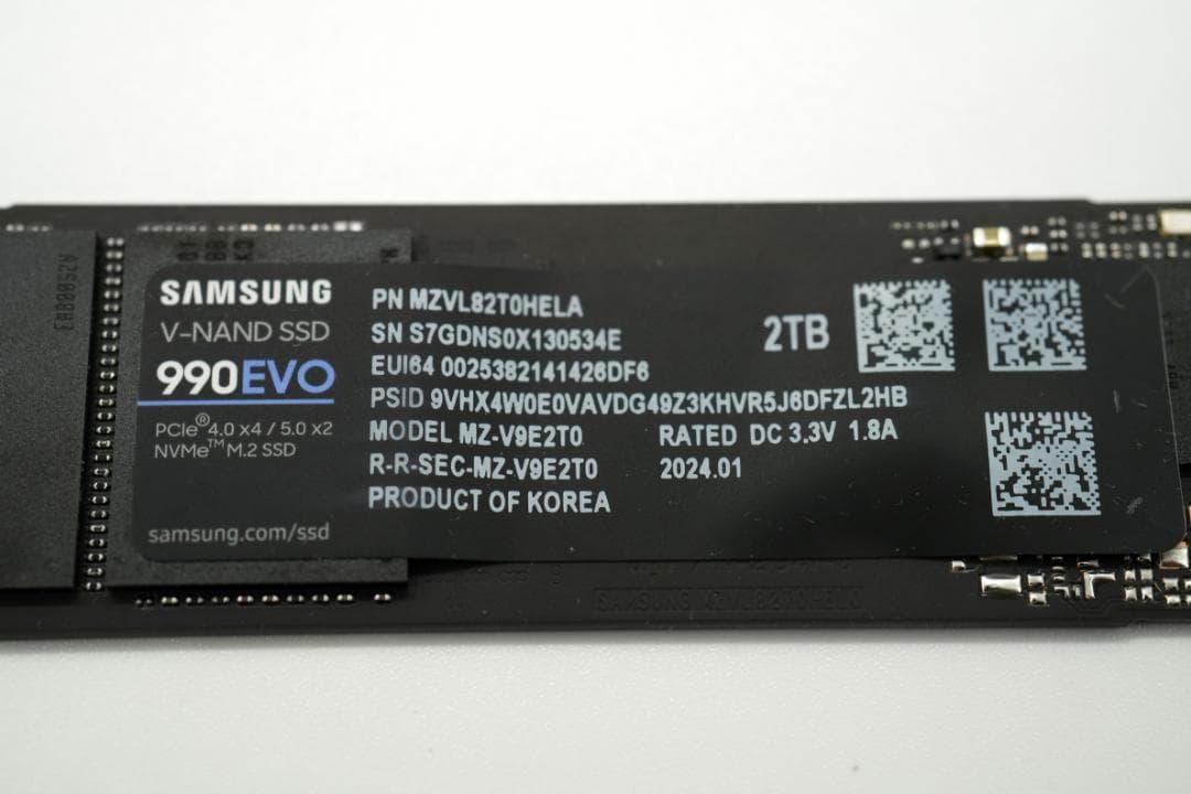 ④ Samsung 990 EVO 2TB Nvme SSD