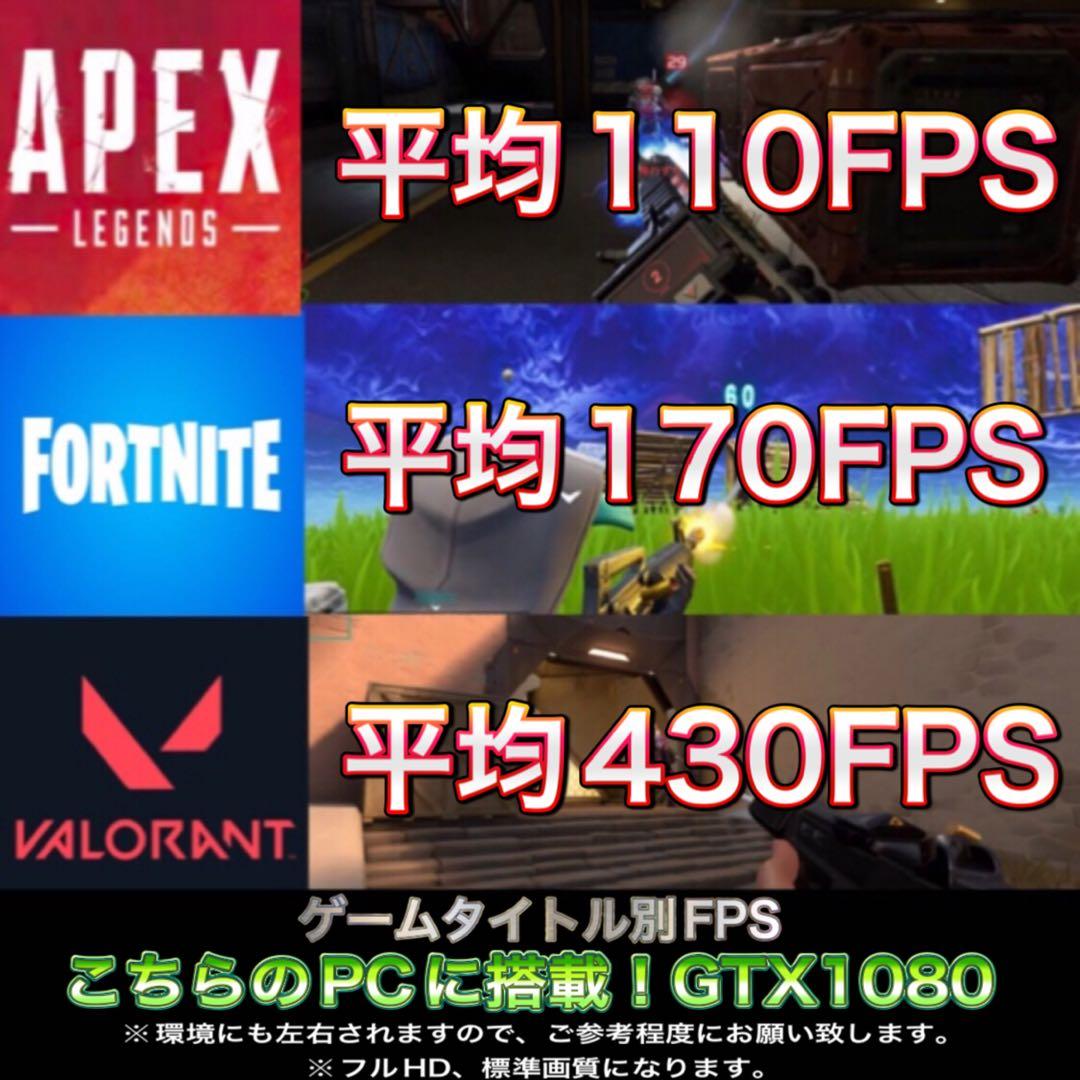 【ハイグレード】GTX1080搭載ゲーミングPCフルセットホワイト