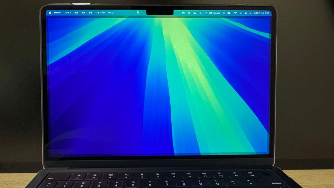 m2 macbook air 2022 人気色ミッドナイト256GB US配列