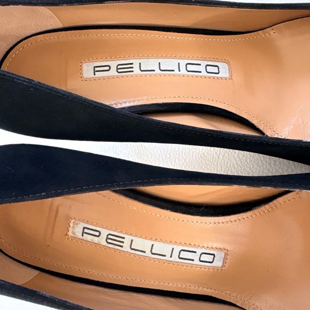 極美品✨PELLICO ANIMA 80 スエードパンプス 黒 35 1/2