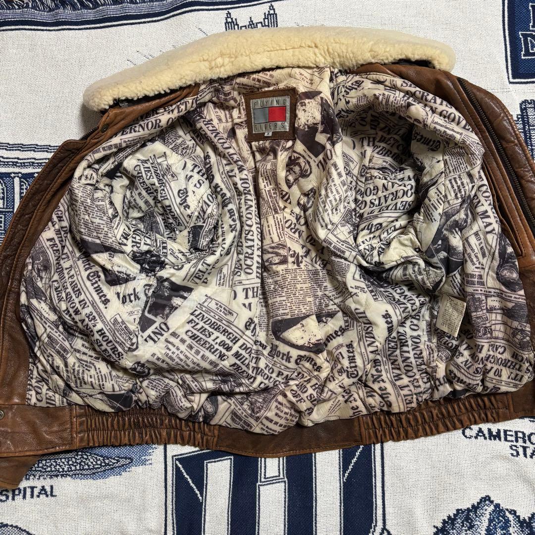 90s トミー　g-1 a-2 ラムレザー フライトジャケット 短丈 ミリタリー