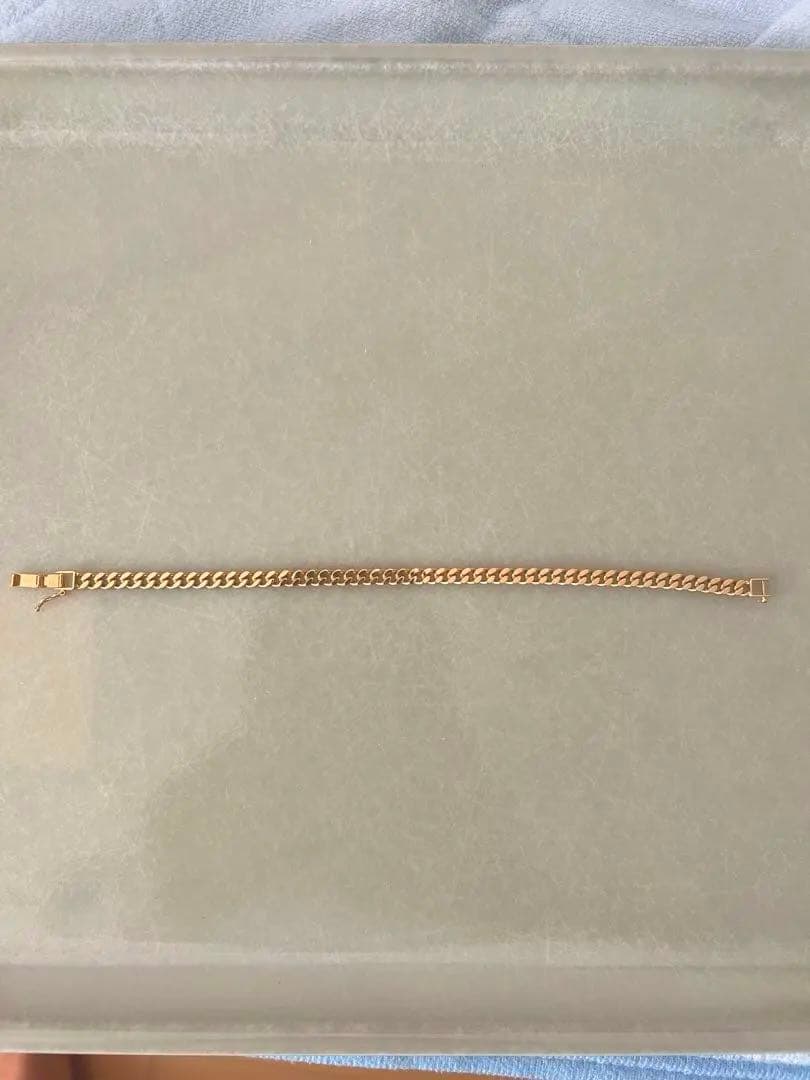 美品 18金 喜平 ブレスレット K18 2面 シングル 20g 20cmキヘイ