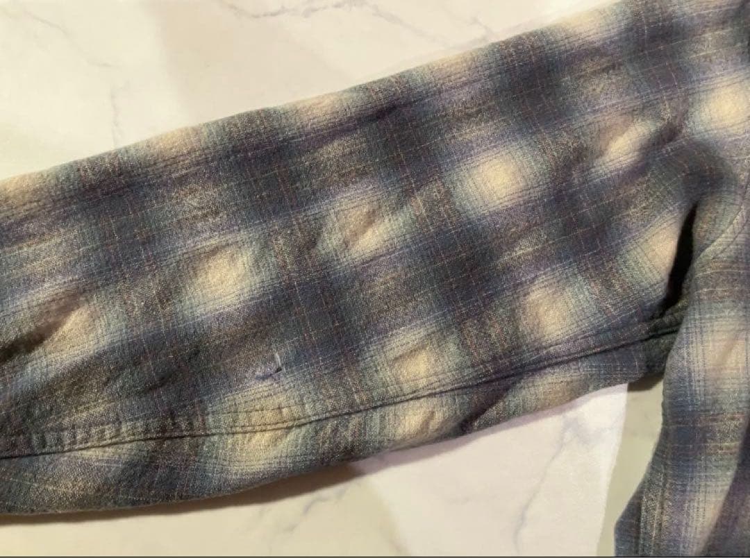 70s ペンドルトン オンブレ ボードシャツ Lカートコバーン シャドーチェック