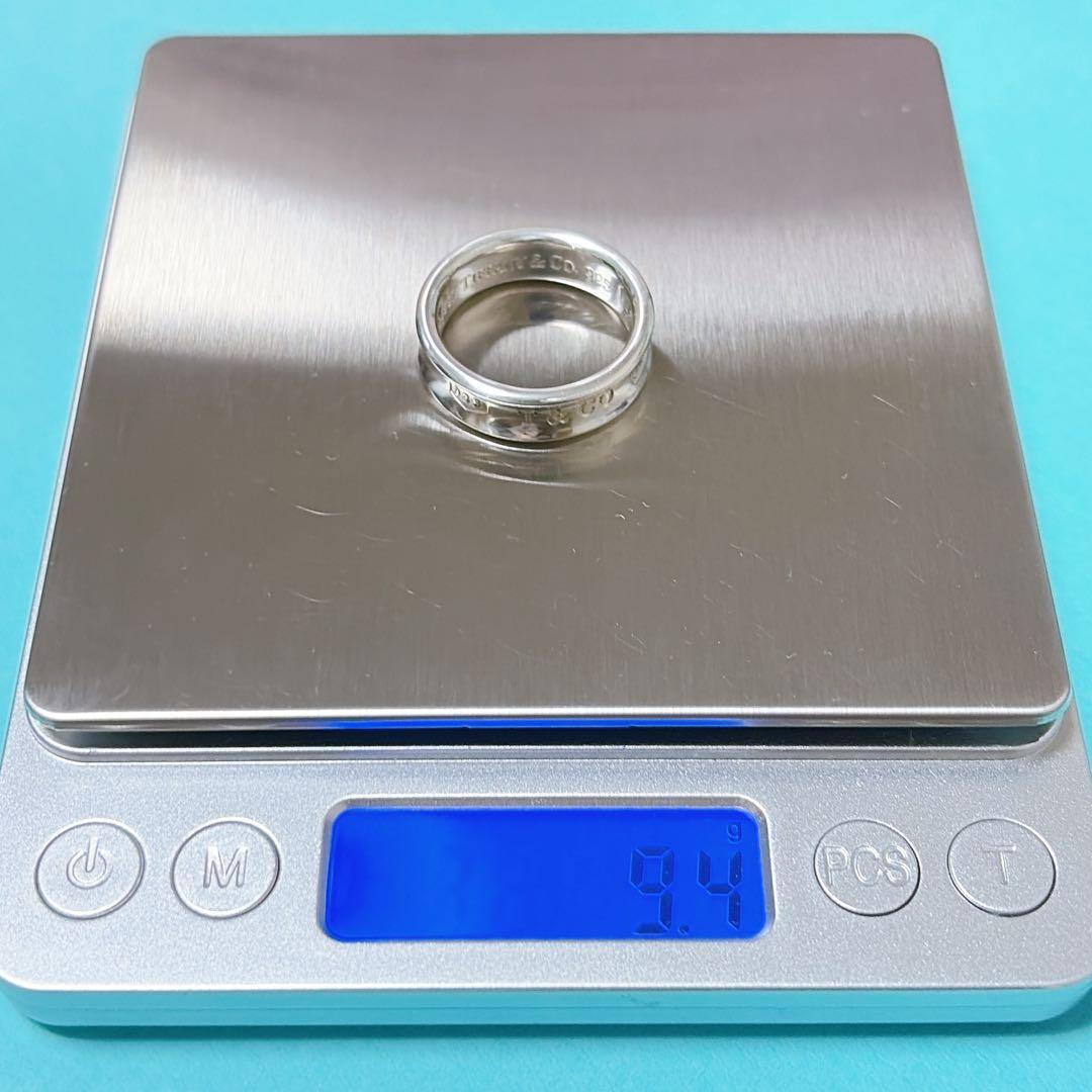 【美品】24号 ティファニー 1837 ナローワイドリング シルバー925