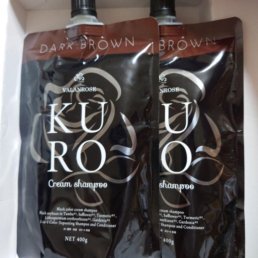 バランローズクリームシャンプー ダークブラウン 400g 2個セット
