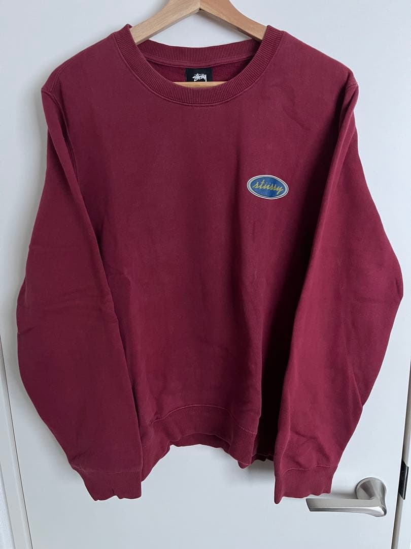 stüssy バーガンディ スウェット M