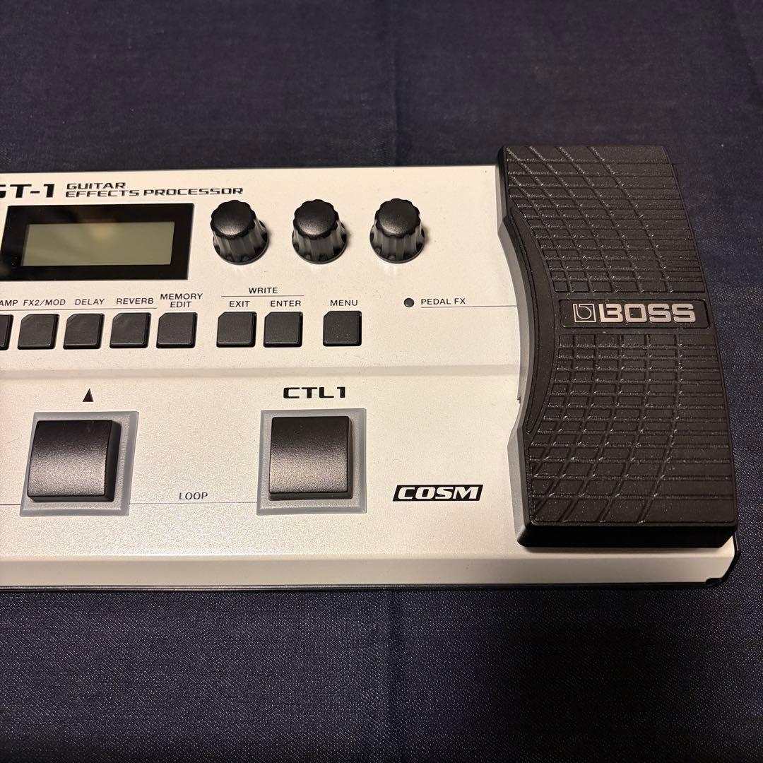 BOSS GT-1 ギター マルチエフェクター 限定ホワイト 電源アダプター付き