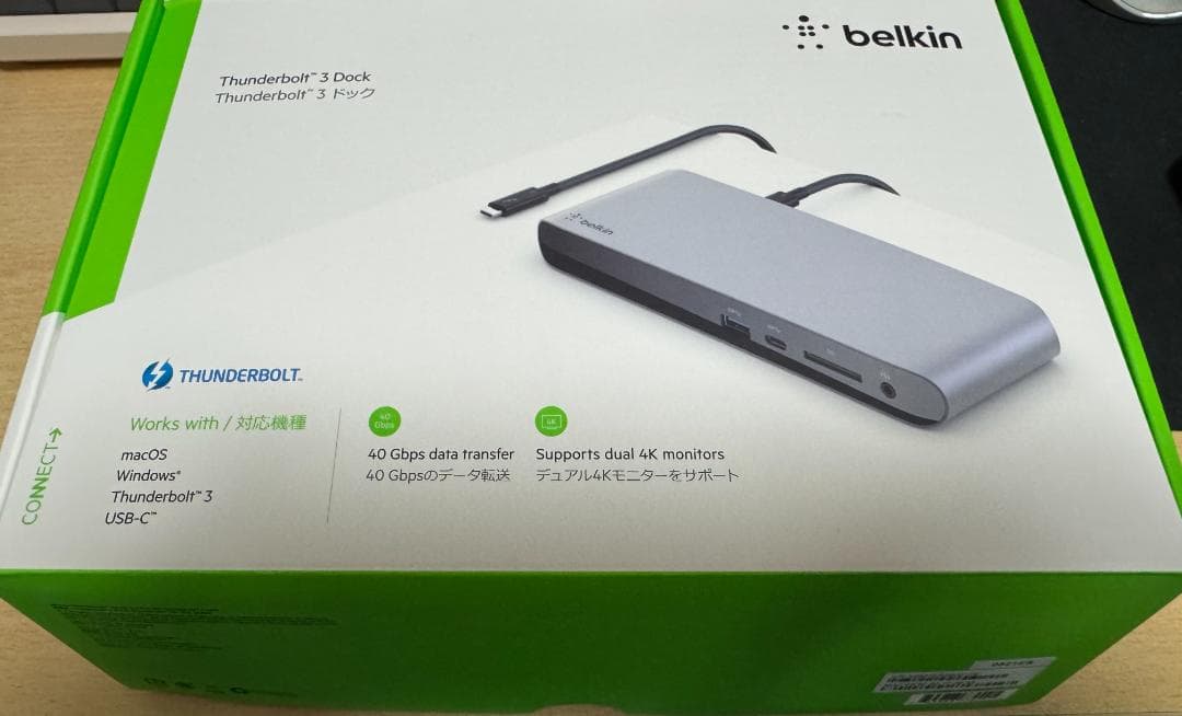 MacBookアクセサリー Belkin Thunderbolt 3 Dock
