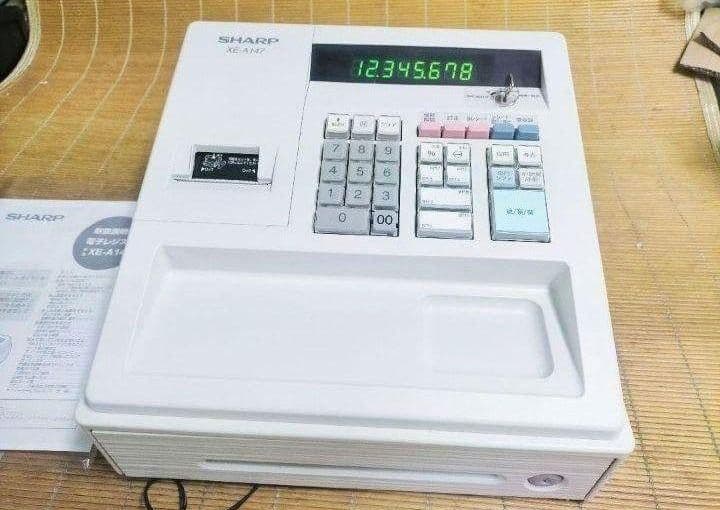 シャープレジスター　XE-A147　PC連携売上管理フル設定無料　622261