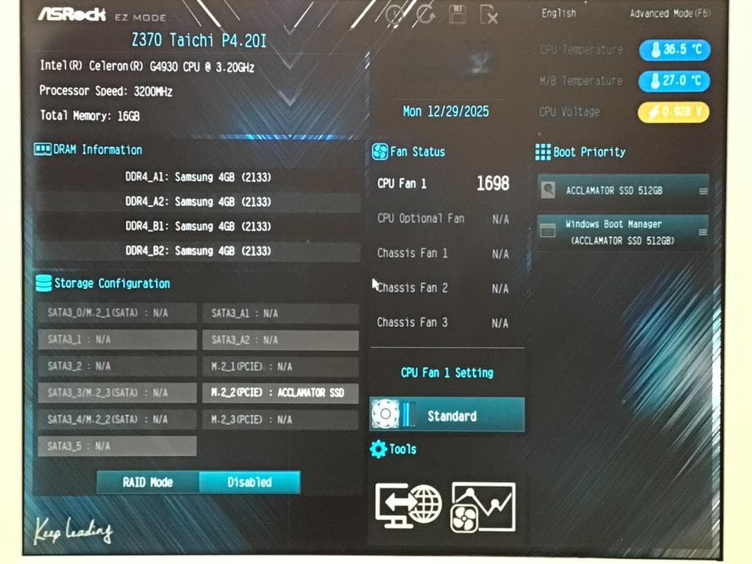 ASRock Z370 Taichi マザーボード