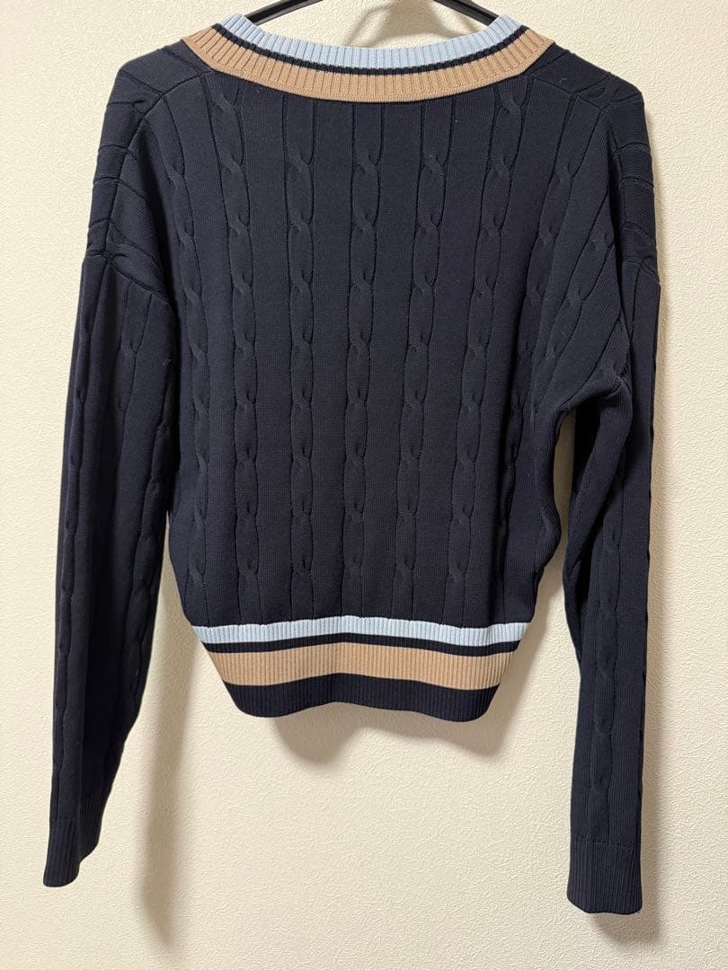 フレッドペリー　Bold Tipped Cable Knit Jumper