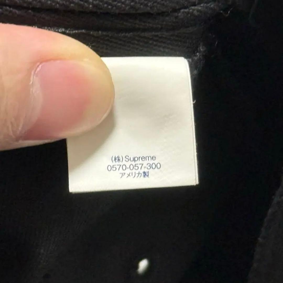 Supreme washed chino twill camp cap ブラック