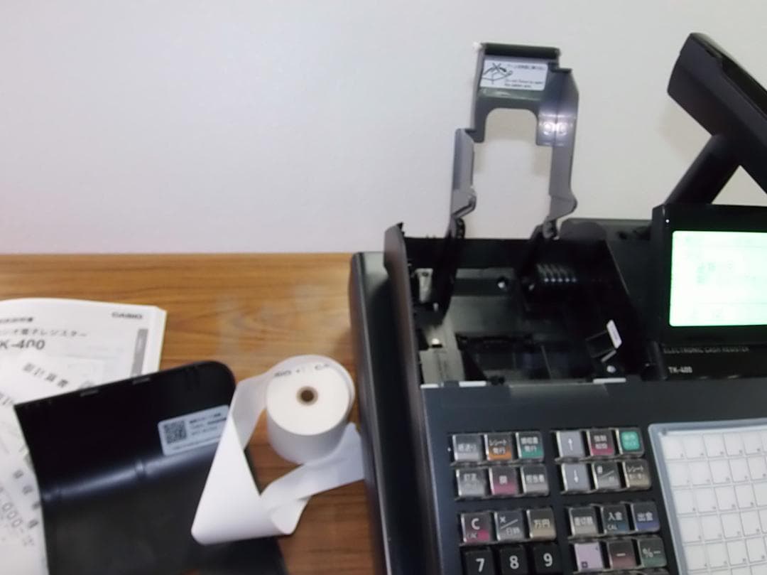 店名タッチキー設定無料 CASIO TK-400 電子レジスター 250529