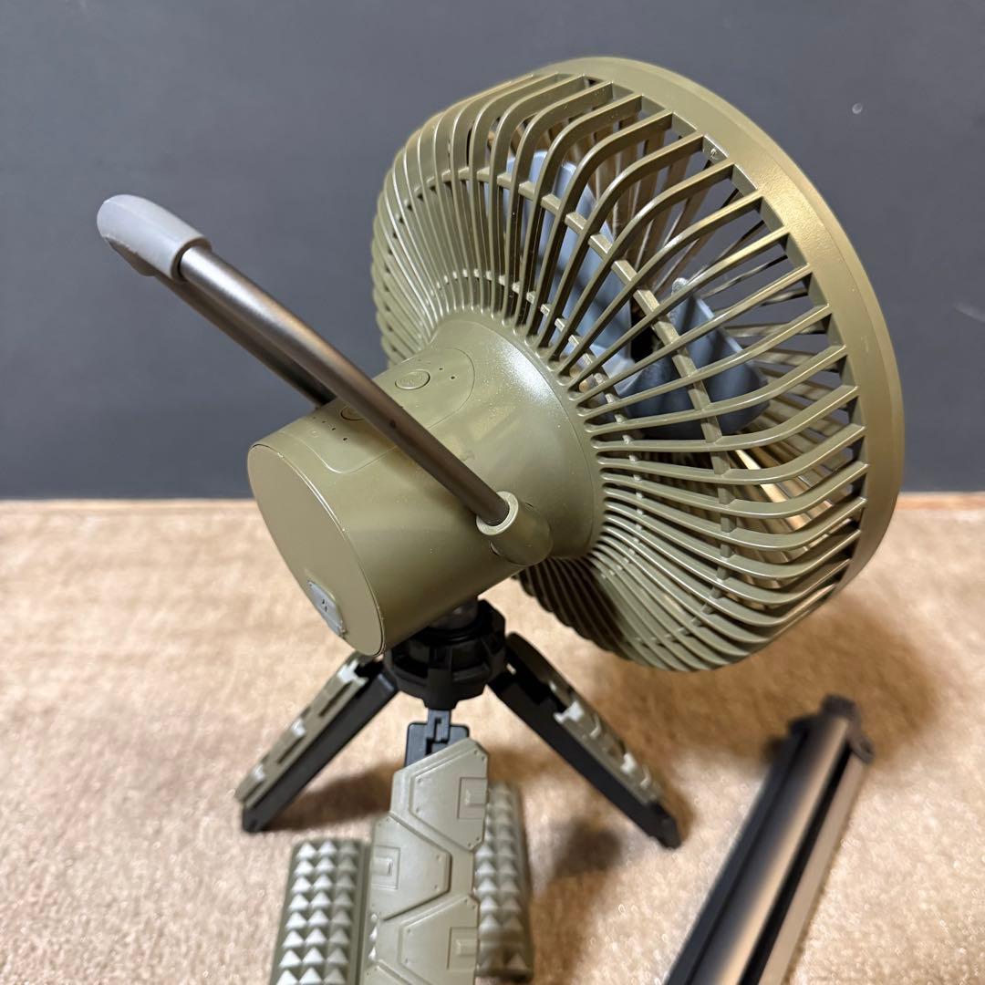 CARGO CONTAINER CCマルチファン オリーブ 三脚セット