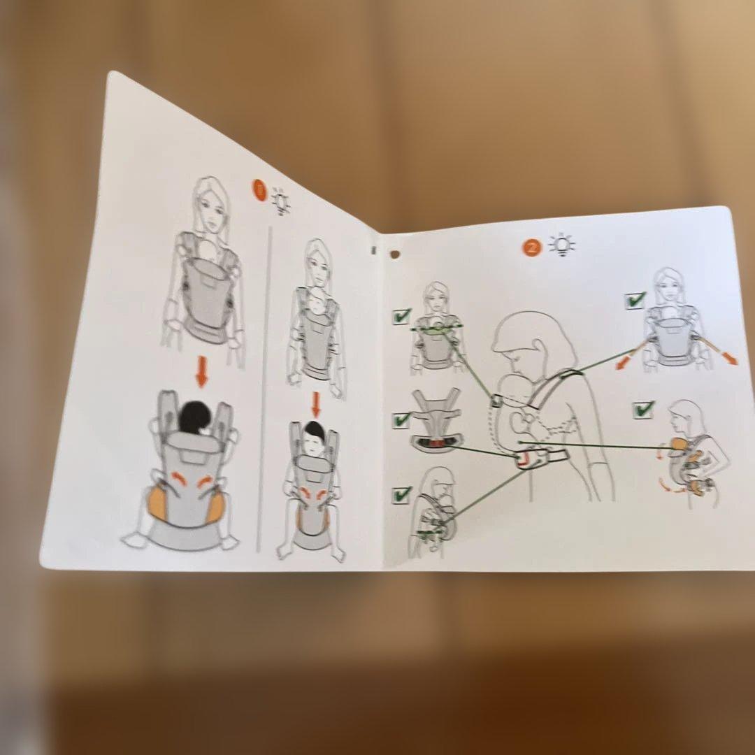 エルゴベビー オムニブリーズ 正規品 ペイントブラック　ポーチ付き