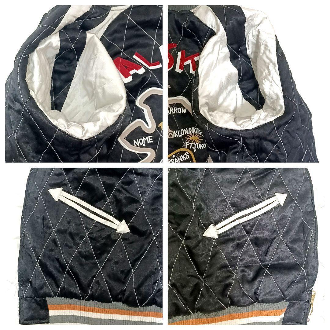 Hideya　美品★ヒューストン　ALASKA　リバーシブ 中綿スカジャン