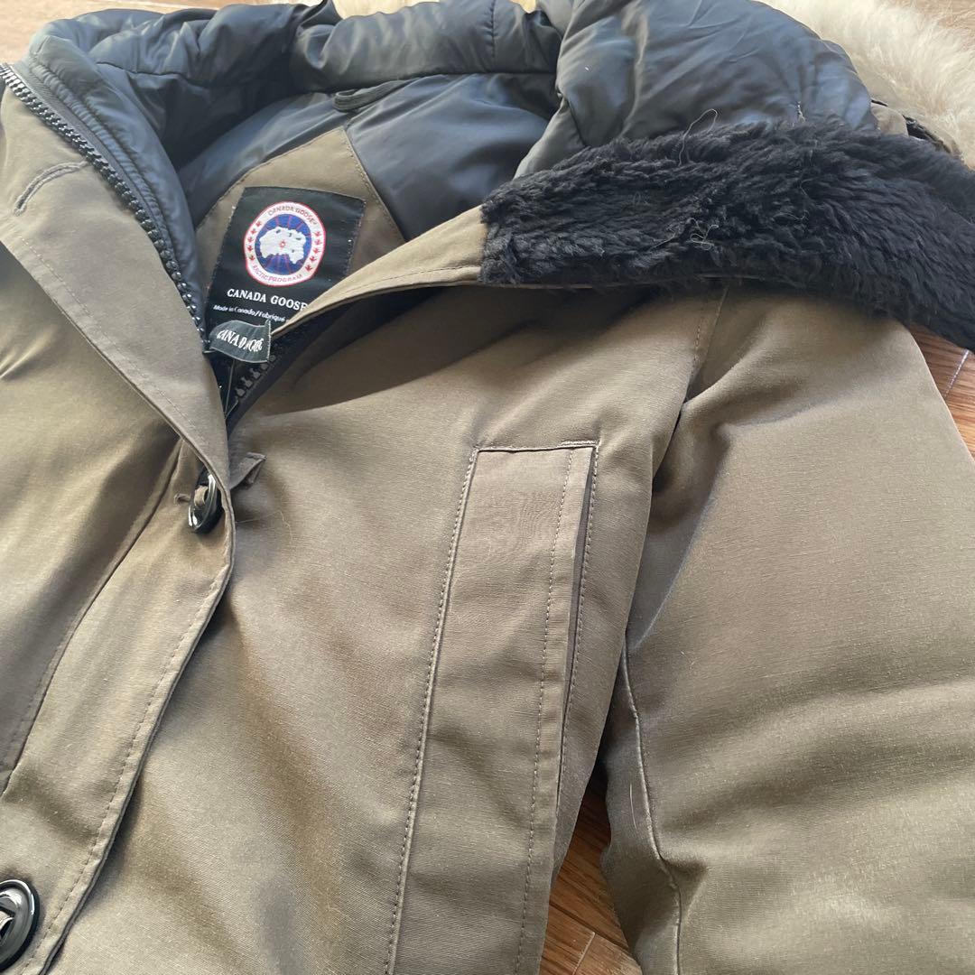 値下げ！！【美品】カナダグース ダウンジャケット ブロンテカーキ　Sサイズ