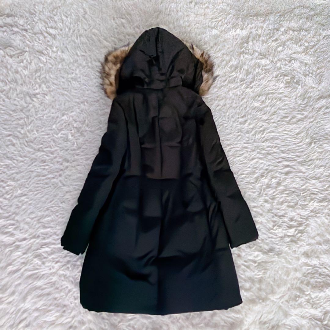 美品✨【ケイトスペード】フードファーロングダウンコート 2way ブラック S