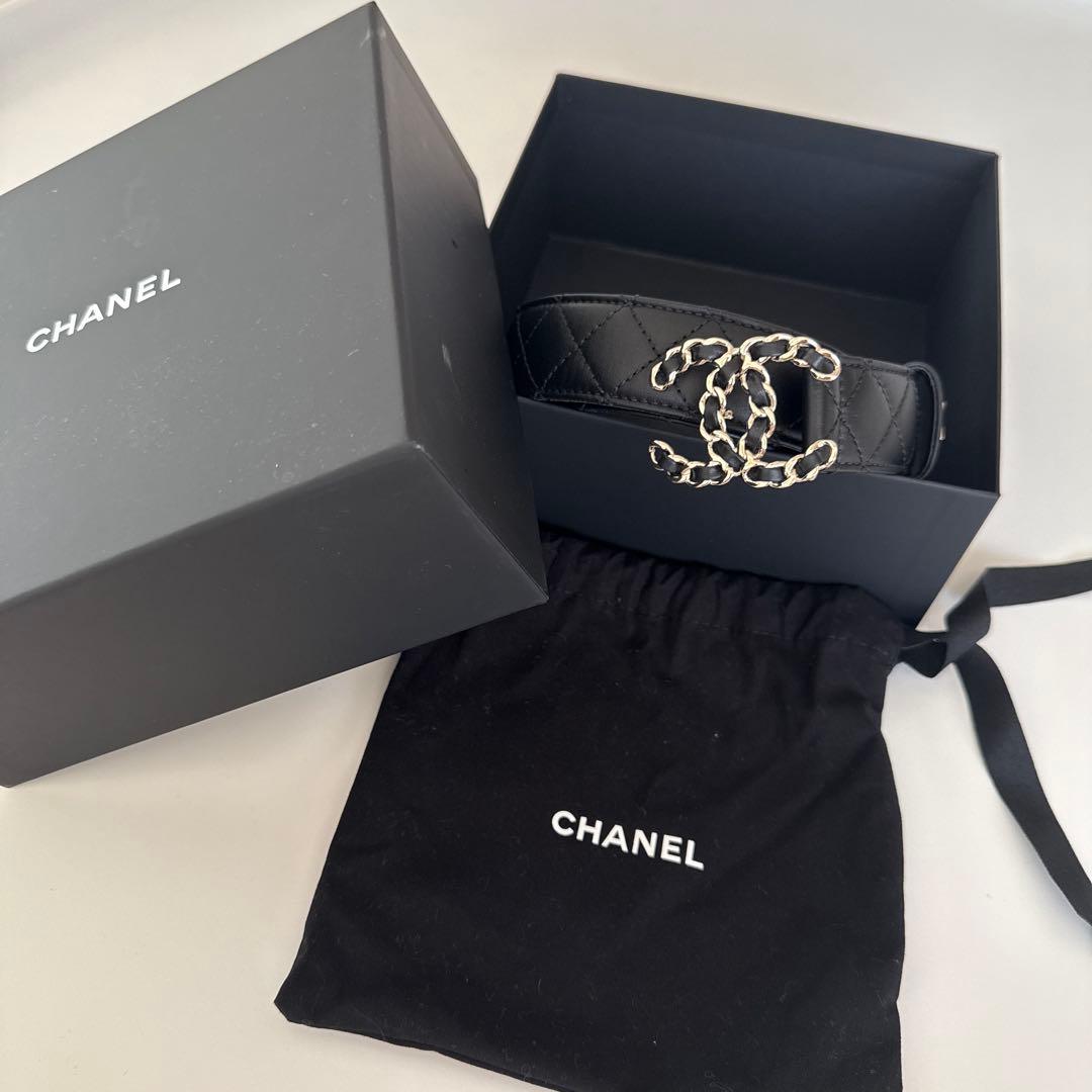 Mさん専用　CHANEL ブラック キルティング ベルト