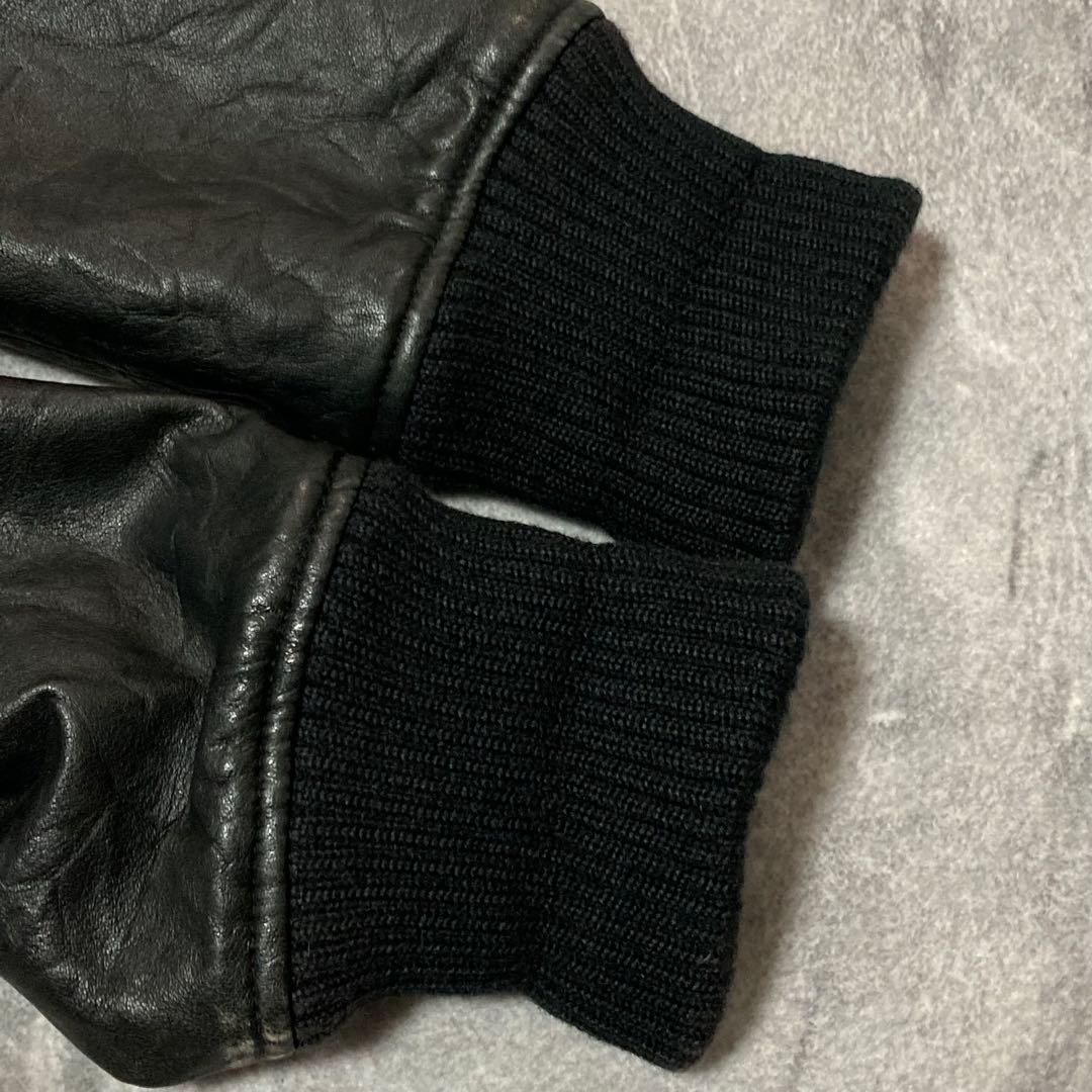 archive Y2K 00s ライダース レザージャケット　ブラック　XL