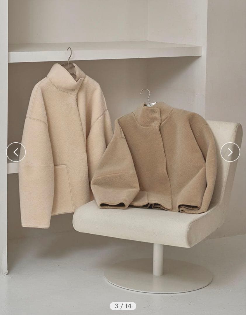 【TODAYFUL】Standcollar Boa Jacket 36