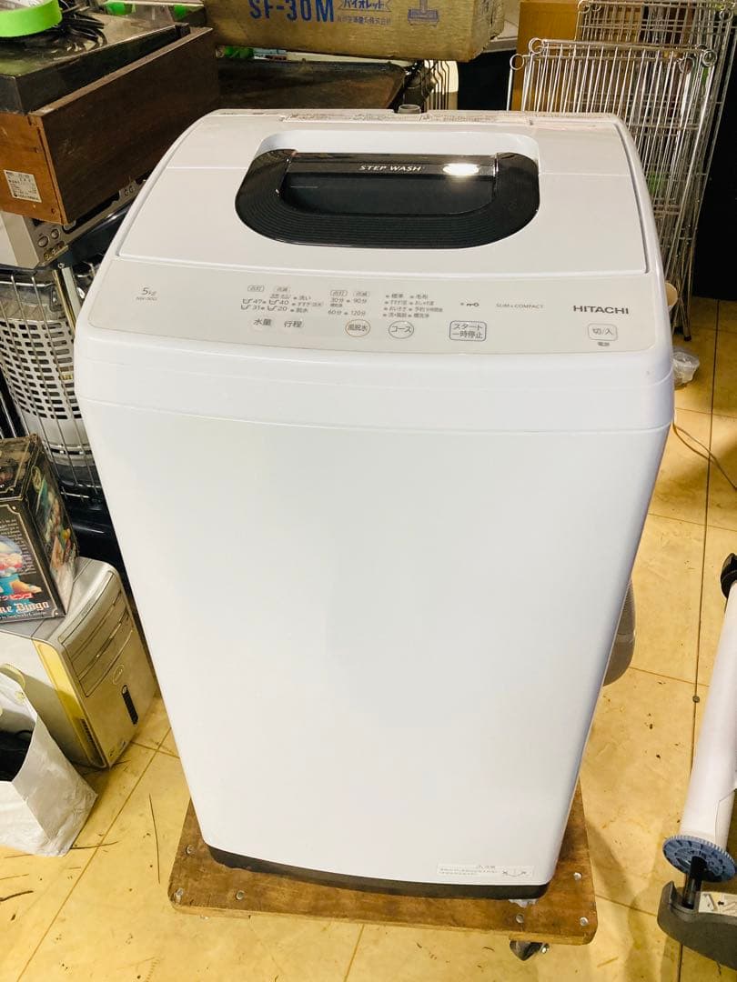 タカユキ 2022年製 HITACHI 全自動洗濯機 NW-50G 5kg
